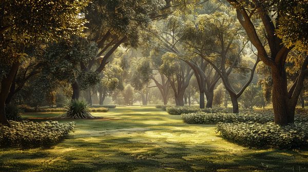 Aménagement de jardin : des idées pour un grand espace avec arbres